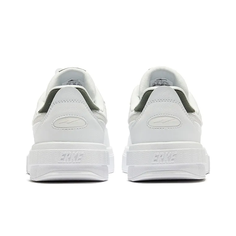 Erke Jinghong 1.0 Lite Anti Slip Wear Resistant Low Top Skateboard Shoes Men's Erke White-3