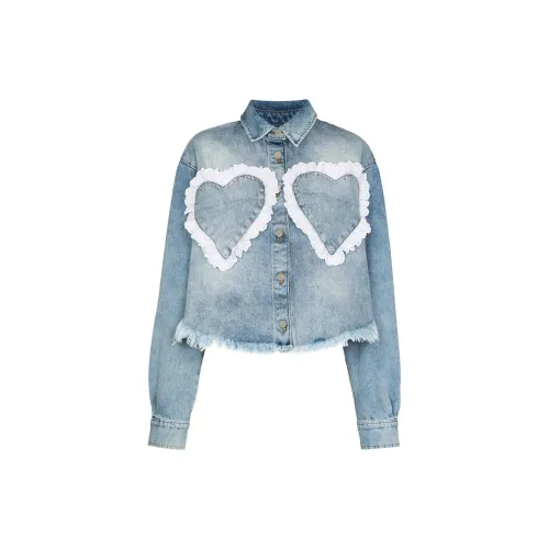 NATASHA ZINKO Heart Pocket Denim Shirt