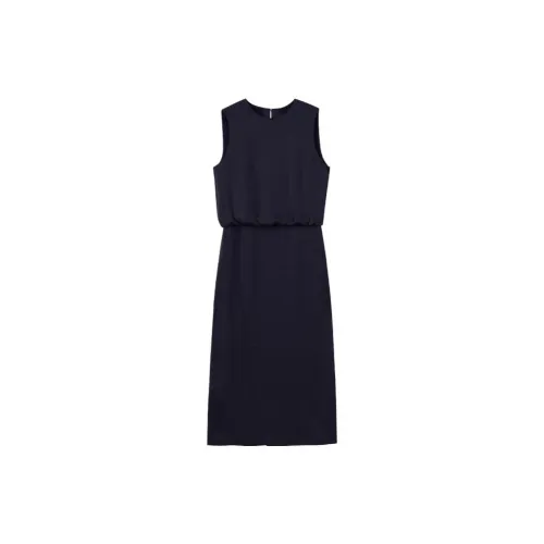 THEORY Sleeveless Dresses Women's Dark Blue