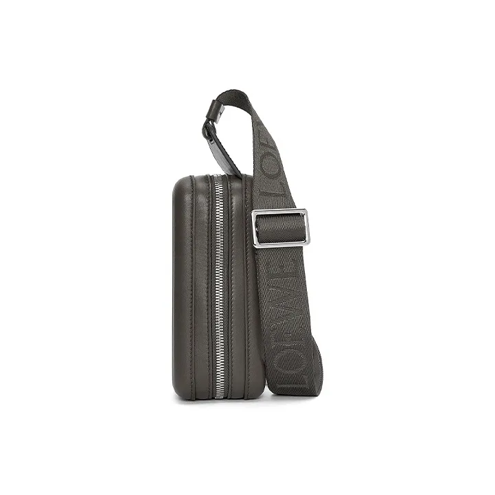 LOEWE Smooth Cow Leather Shoulder Bag Crossbody Bag Regular Men's Dark Gray-2