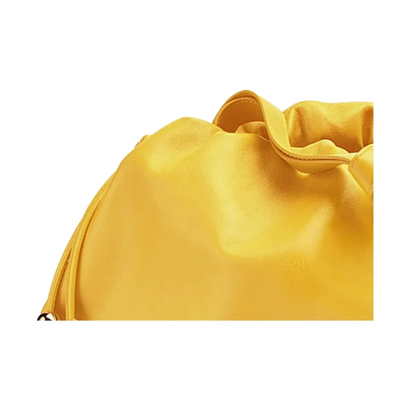 Bottega Veneta Cow Leather Shoulder Backpack Clutch Women's Mallow Yellow-2