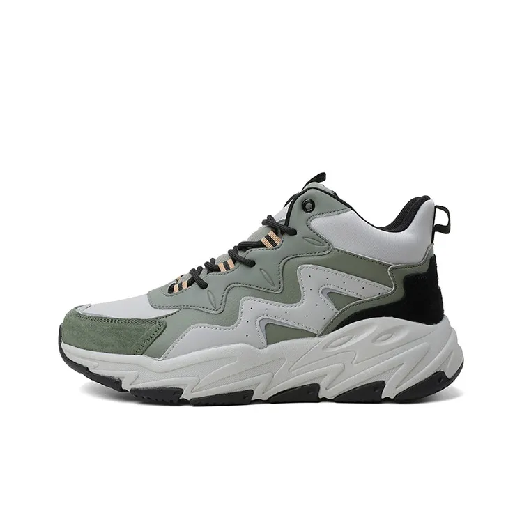 LPMX High Top Running Shoes Men's Army Green-0