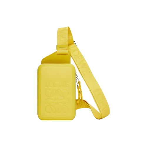 LOEWE Smooth Cow Leather Shoulder Bag Crossbody Bag Regular Men's Lime