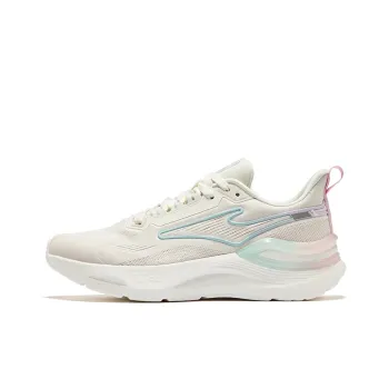 Erke Tianma 2.0 Cushioning Wear Resistant Low Top Running Shoes Women's White Pink
