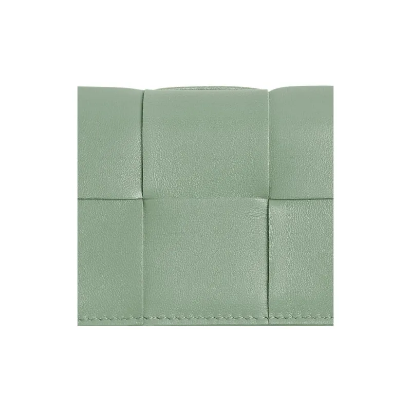 Bottega Veneta Sheepskin Card Holder Women's Green-4
