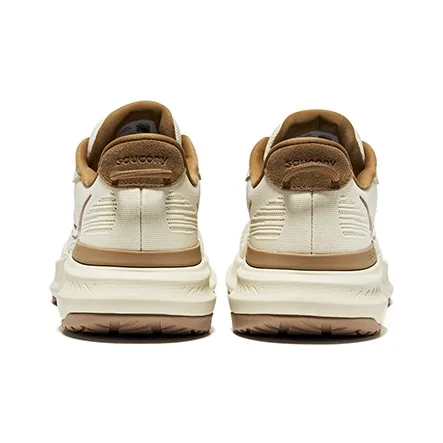 Saucony Cushioning Wear Resistant Low Top Casual Running Shoes Unisex Beige Brown-3