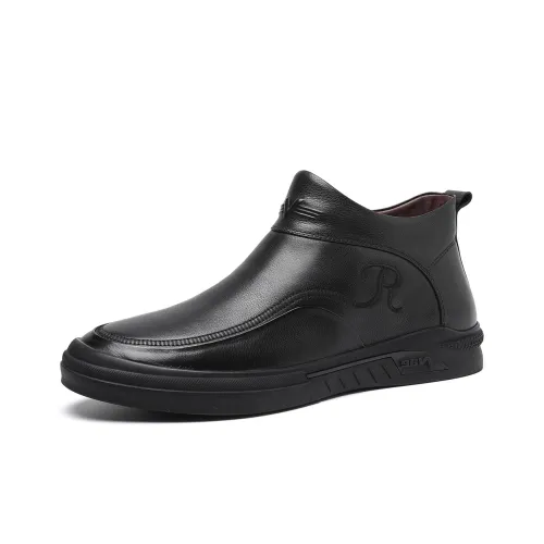 TRUMPPIPE Ankle Boots Men Black