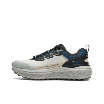 FILA Anti Slip Wear Resistant Low Top Running Shoes Men's Gray Blue