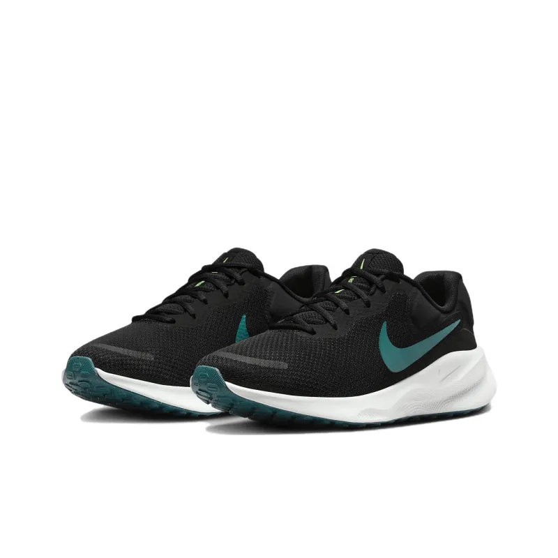 Nike Revolution 7 Black Pure Platinum Lime Blast Geode Teal-2