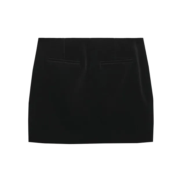 ZARA Casual Short Skirts Women's Black-1