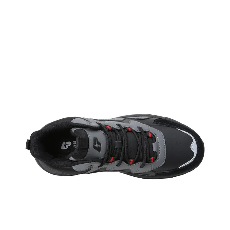 LPMX High Top Running Shoes Men's Black Red-3