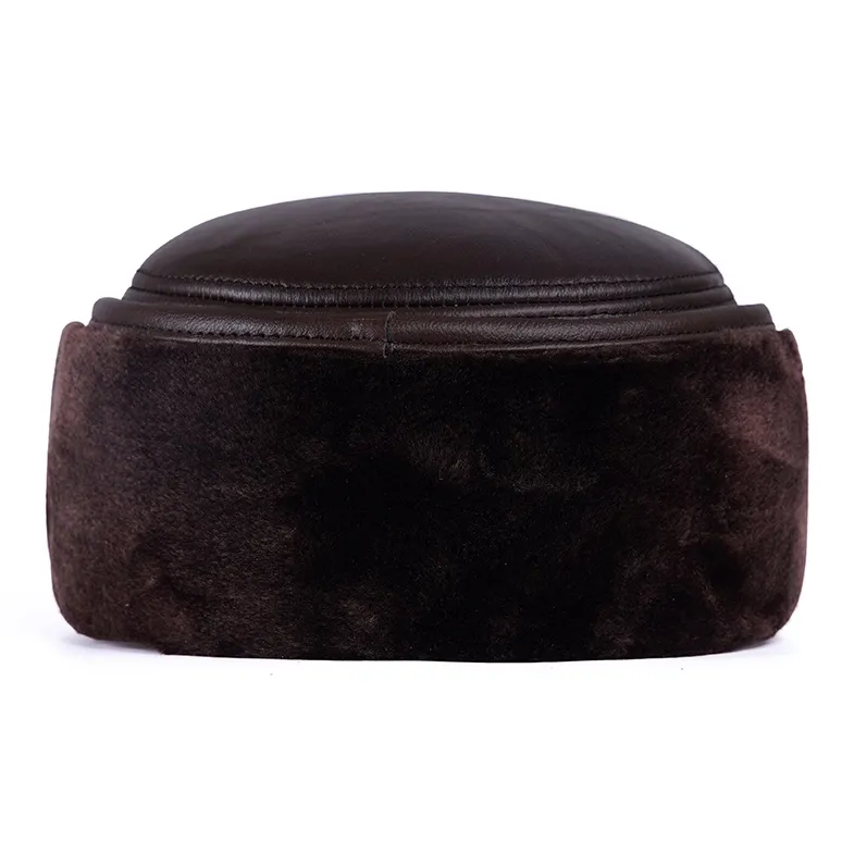 JEEP SPIRIT Top Grain Cow Leather Baseball Caps Men's-3