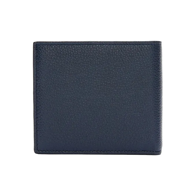 LOEWE Soft Grain Cow Leather Wallet Regular Men's Dark Marine Blue-1