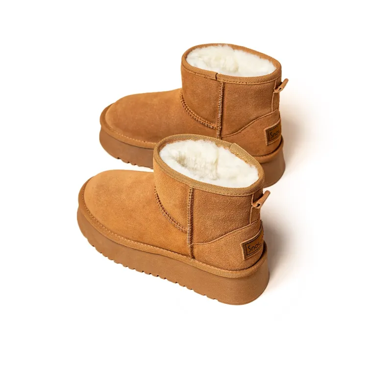 SNOWELF Warm Slip-Resistant Short Snow Boots Women's-1