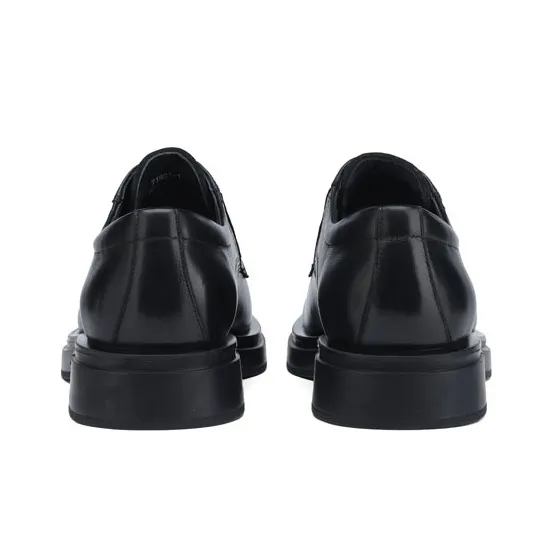 U7 Dress Shoes Men Low Top Black-3