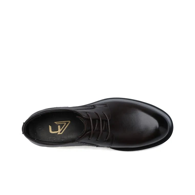U7 Dress Shoes Men Low Top Black-7