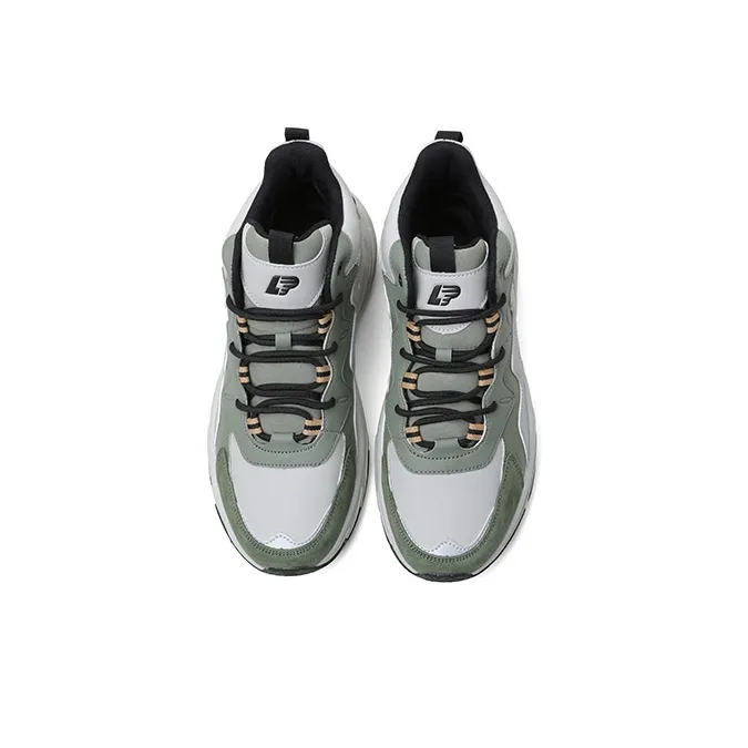 LPMX High Top Running Shoes Men's Army Green-4