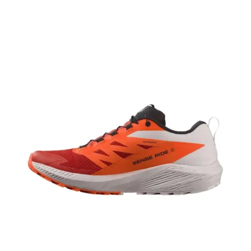 SALOMON Sense Ride 5 'Lunar Rock Fiery Red'