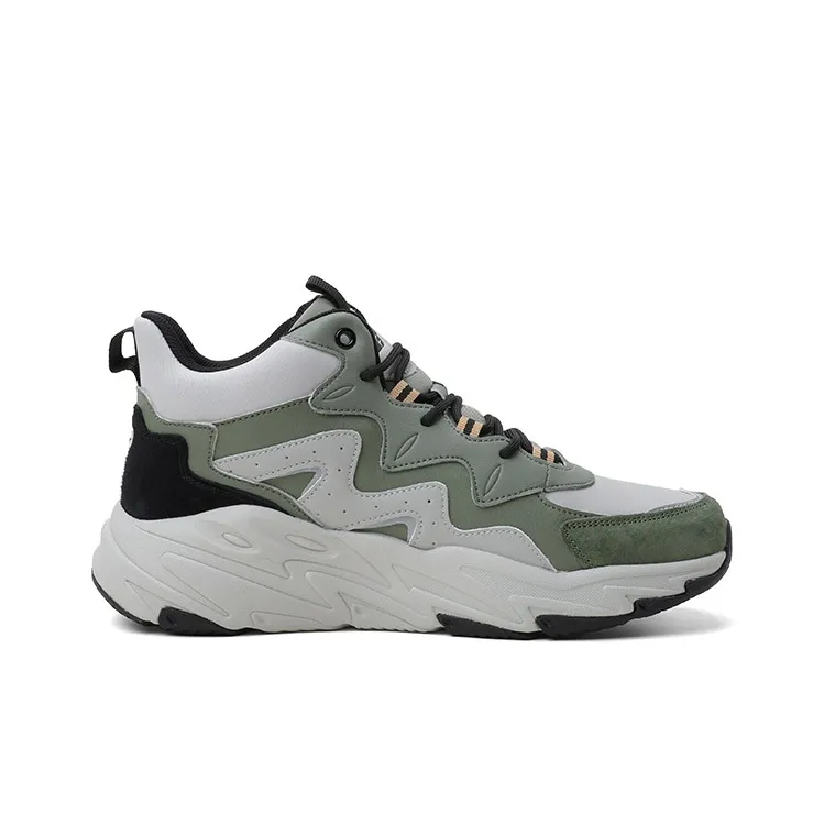 LPMX High Top Running Shoes Men's Army Green-1