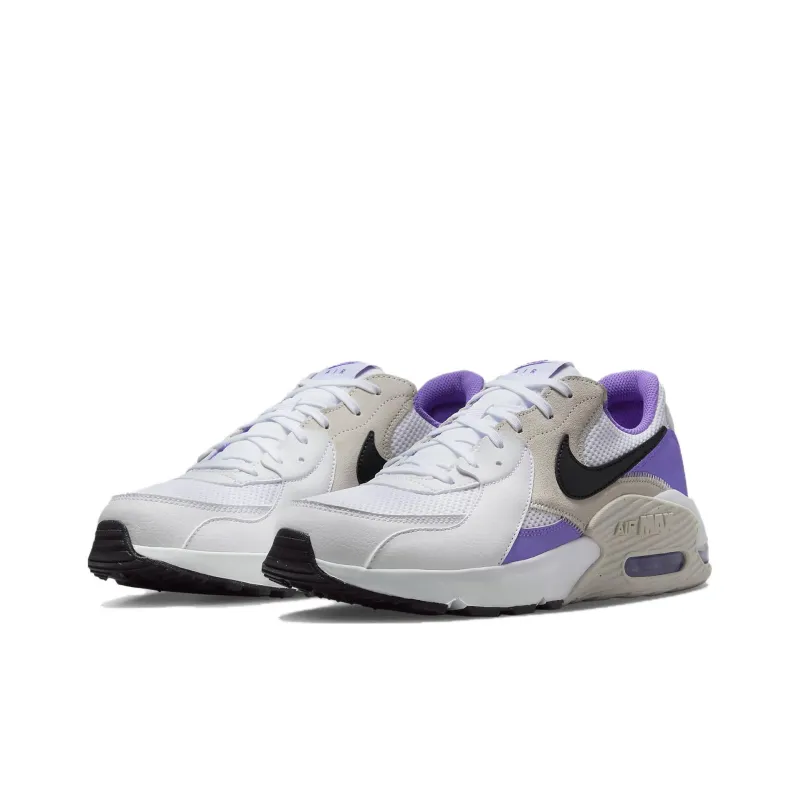 Nike Air Max Excee Shoes 'White Action Grape Black'-2