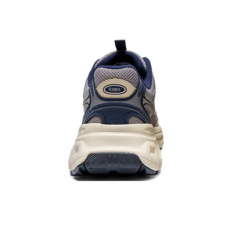 Kappa Anti Slip And Wear Resistant Breathable Low Top Running Shoes Unisex Gray Beige Blue-4