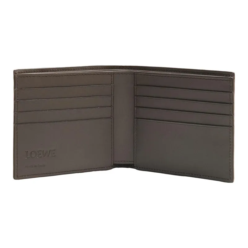 LOEWE Puzzle Cow Leather Wallet Regular Men's Dark Gray-3