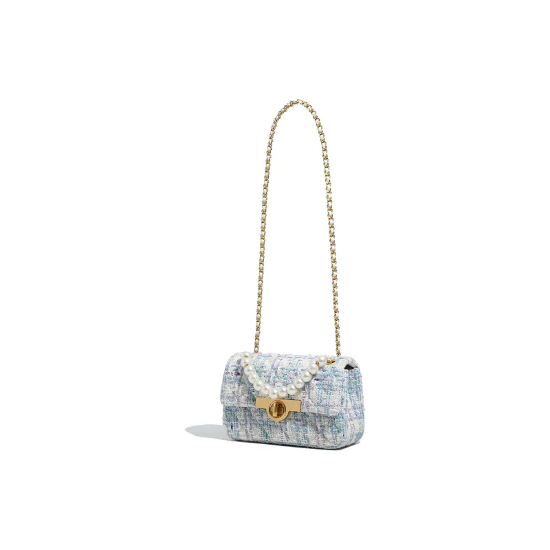 Miss Kung Fabric Chain Bag Shoulder Bag Crossbody Bag Regular Women's Blue-1