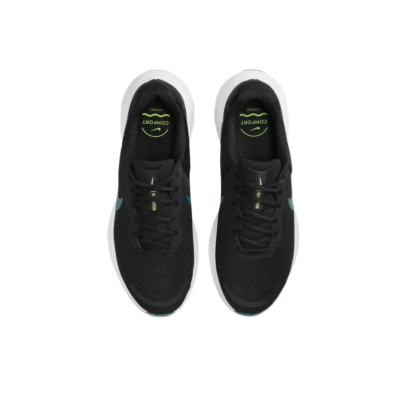 Nike Revolution 7 Black Pure Platinum Lime Blast Geode Teal-4