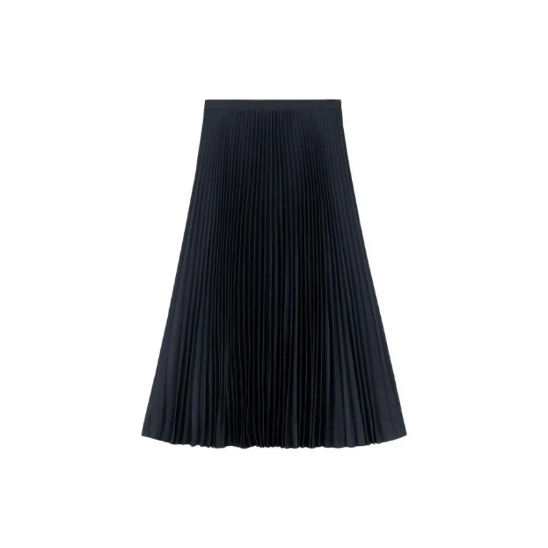 THEORY Casual Long Skirts Women's Deep Sea Blue-1