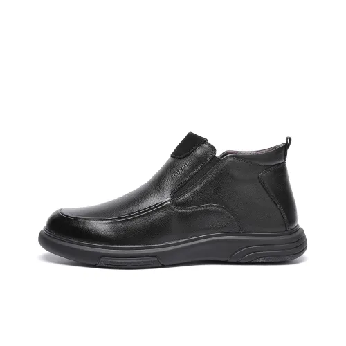 TRUMPPIPE Ankle Boots Men Black