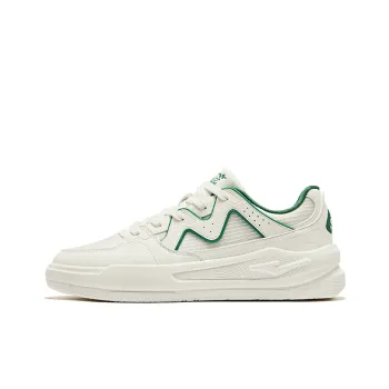 Erke White Peach Oolong 2.0 Lite Anti Slip Wear Resistant Low Top Skateboard Shoes Men's White Green