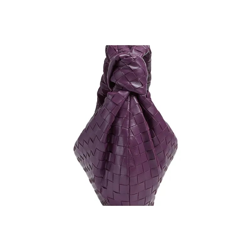 Bottega Veneta JODIE Lambskin Shoulder Bag, Handbag Women's Eggplant Purple-4
