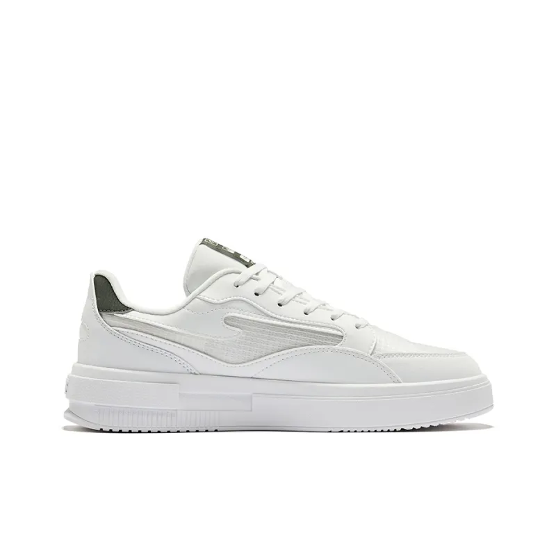 Erke Jinghong 1.0 Lite Anti Slip Wear Resistant Low Top Skateboard Shoes Men's Erke White-1