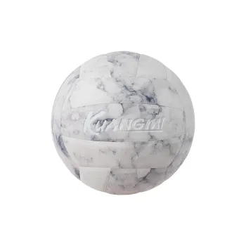 Kuangmi PU Size 5 Volleyball Unisex Fishbelly White