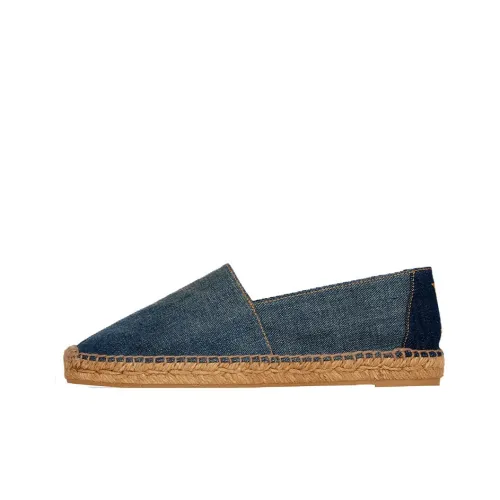 SAINT LAURENT Logo-embroidered Denim Espadrilles