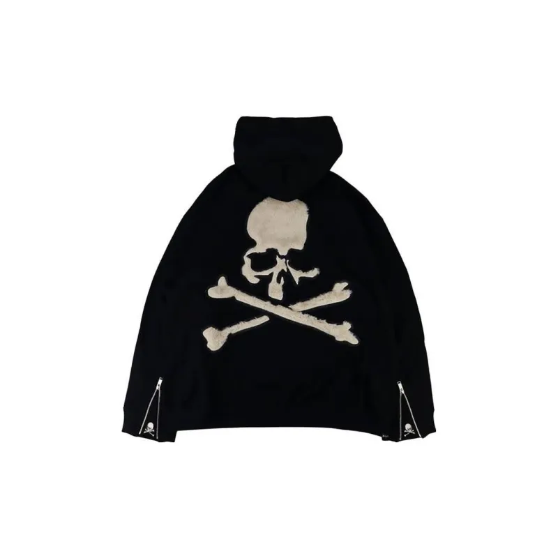 MASTERMIND WORLD Sherpa Lined Zip Up Hoodie-1
