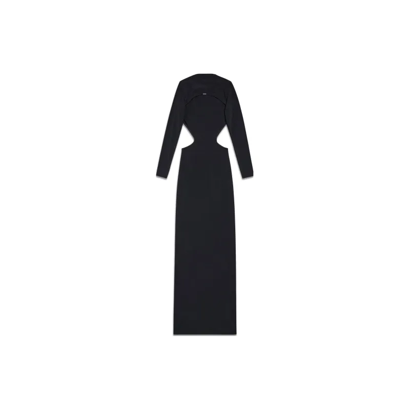 Balenciaga Women's Cut Out Maxi Dress Black-1