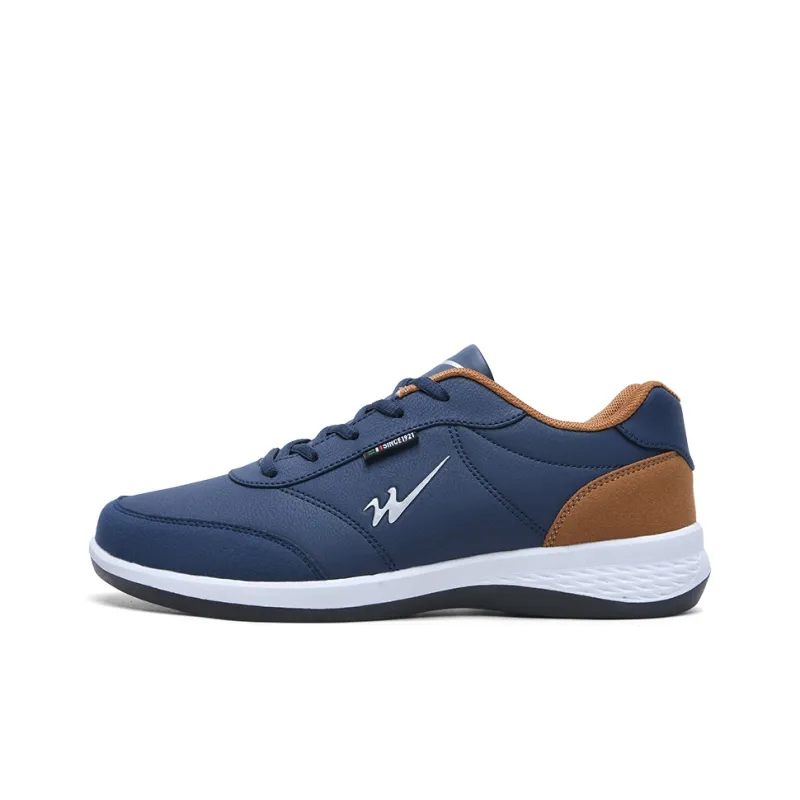 Binary Low Top Skateboard Shoes Men's Dark Blue-0