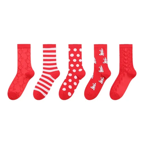 MIIOW Mid-Calf Socks Women's 5 Pack