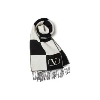 Valentino Knit Scarves Unisex Black