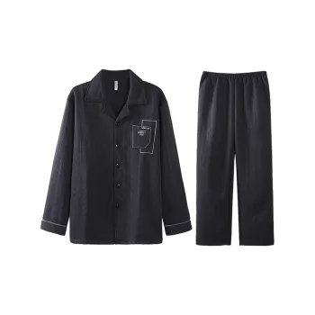 Lan Miao Pajama Set Men's Black