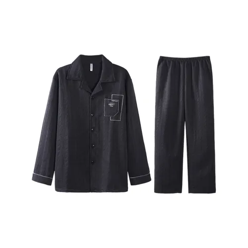 Lan Miao Pajama Set Men's Black