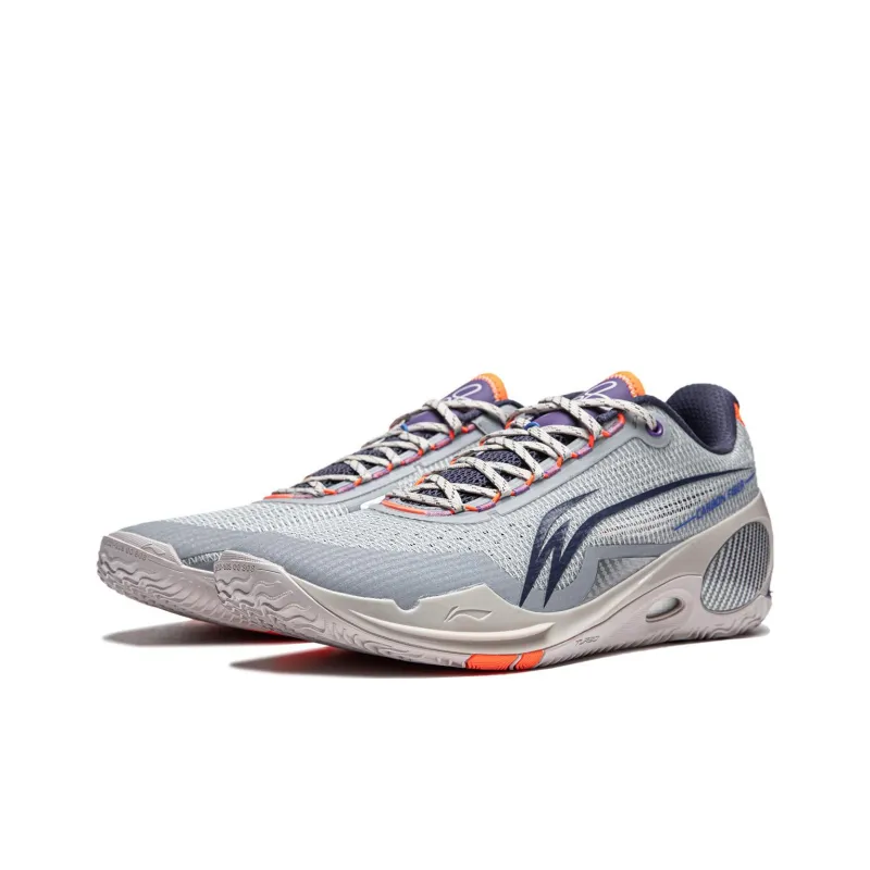 LiNing Wade 808 3 Ultra Cushioned Slip-Resistant Low-Top Basketball Shoes Men's Space Gray-2