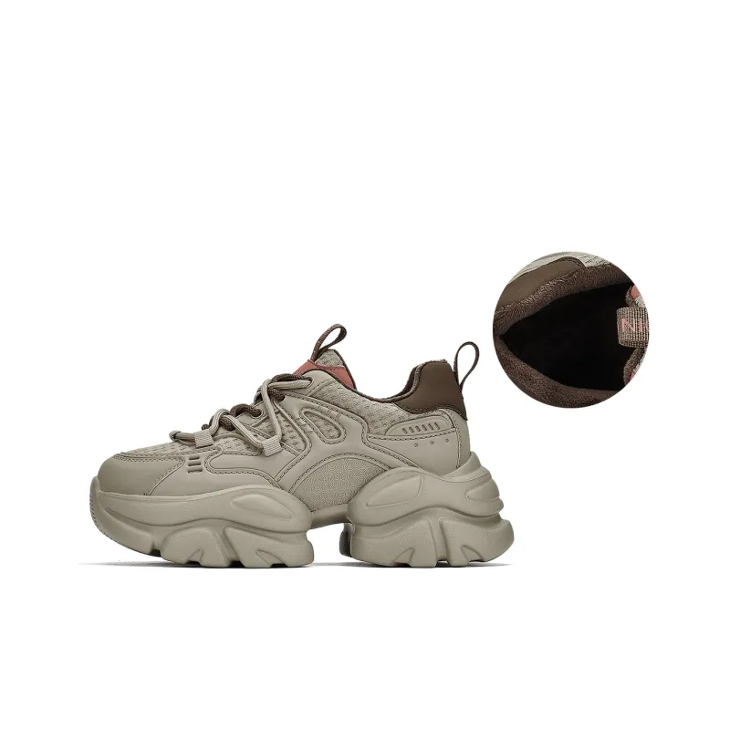 GEMEIQ Cushioning Abrasion Resistant Coverage Support Balance Low Top Chunky Sneakers 6.5cm Women's-6