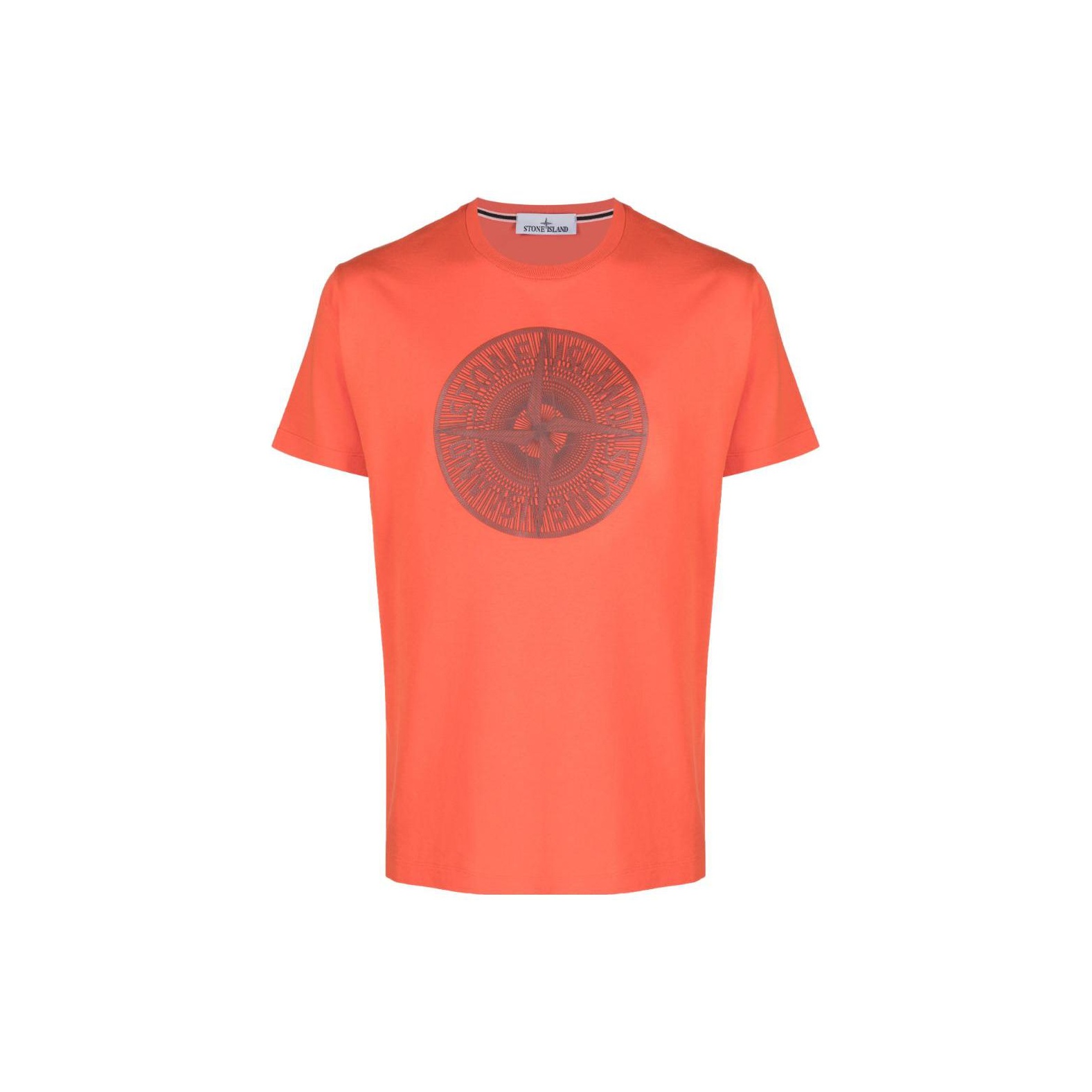 Orange stone island t shirt hotsell