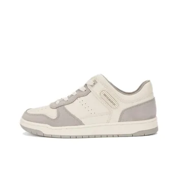 COACH C201 Low Top Skateboard Shoes Women's Dove Gray