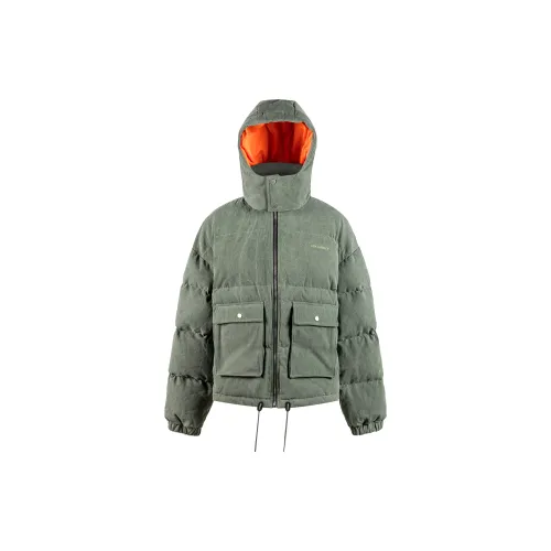 Askyurself Puffer Jackets Unisex Army Green