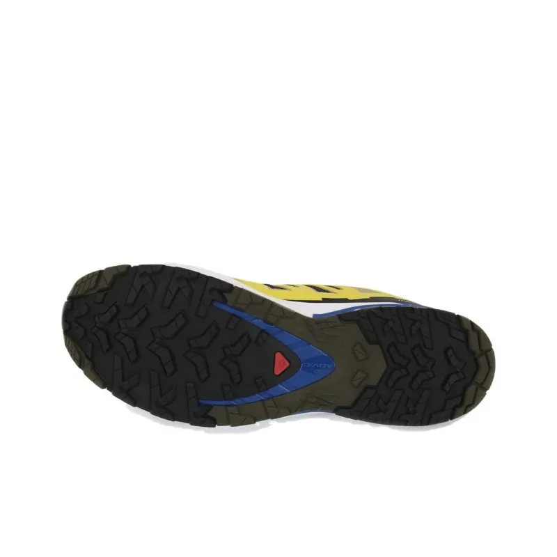 SALOMON XA Pro 3D V9 Durable Breathable Low Top Outdoor Shoes Men's Black Yellow-4
