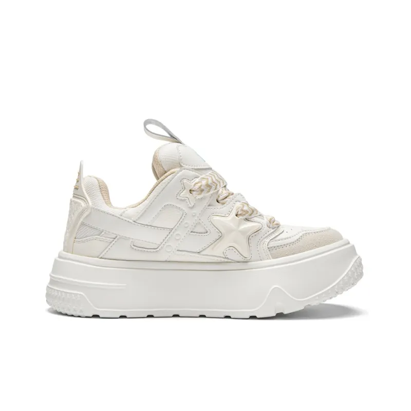 Kappa Anti Slip Wear Resistant Skateboard Shoes Unisex White-7