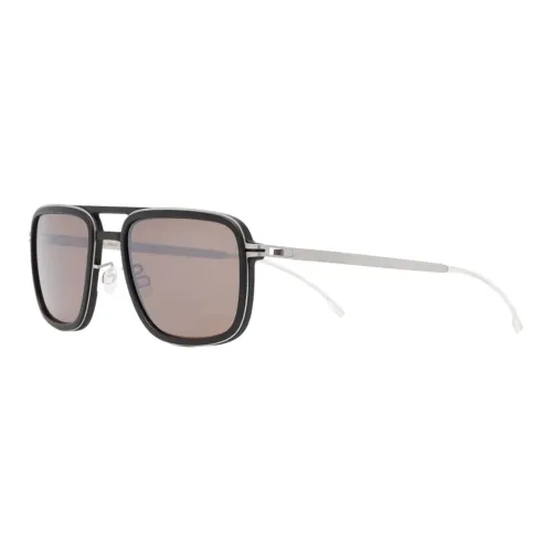 MYKITA Acetate Metal Aviator Sunglasses Men's Black